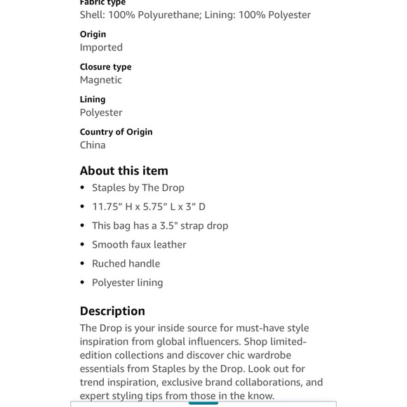 💲🔻 The Drop • Amazon Addison Handbag - Picture 2 of 5